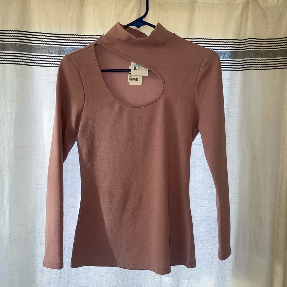 Women's Mauve Long Sleeve Top
